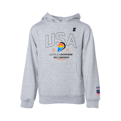 USA Classic Youth Hoodie Athletic Grey