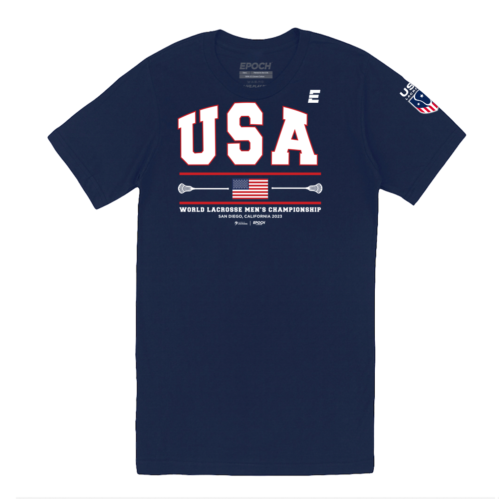 USA Premium Unisex Short Sleeve Tee Navy