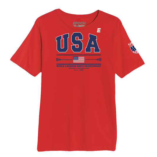 USA Premium Unisex Short Sleeve Tee Red