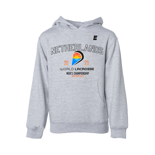 Netherlands Classic Youth Hoodie Athletic Grey