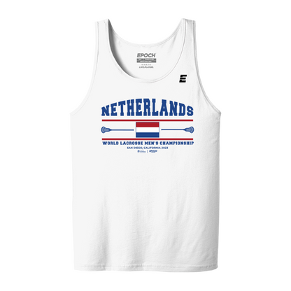 Netherlands Premium Mens Tank White