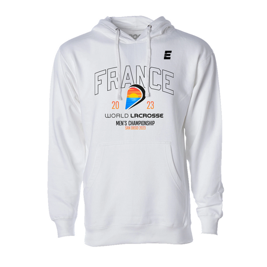 France Classic Unisex Hoodie White