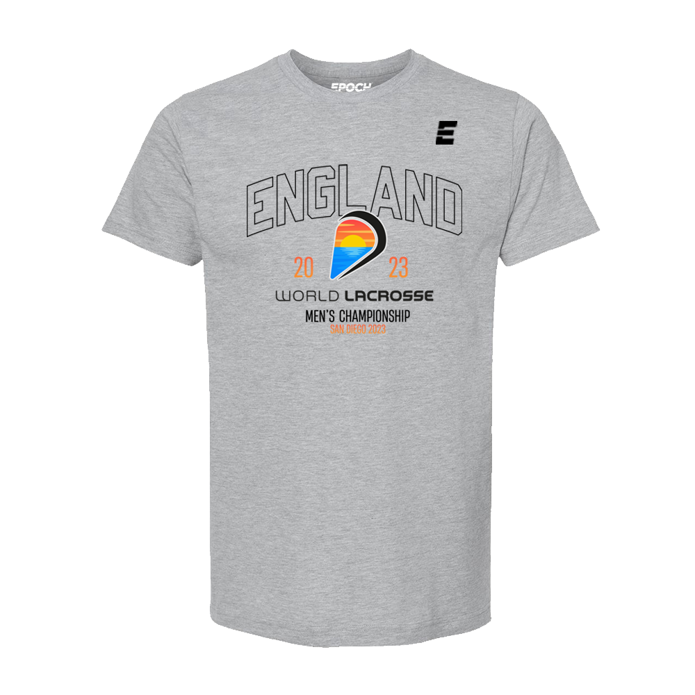 England Classic Unisex Short Sleeve Tee Athletic Grey
