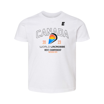 Canada Classic Youth Short Sleeve Tee White