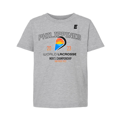 Philippines Classic Youth Short Sleeve Tee Athletic Grey