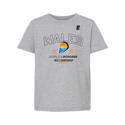 Wales Classic Youth Short Sleeve Tee Athletic Grey