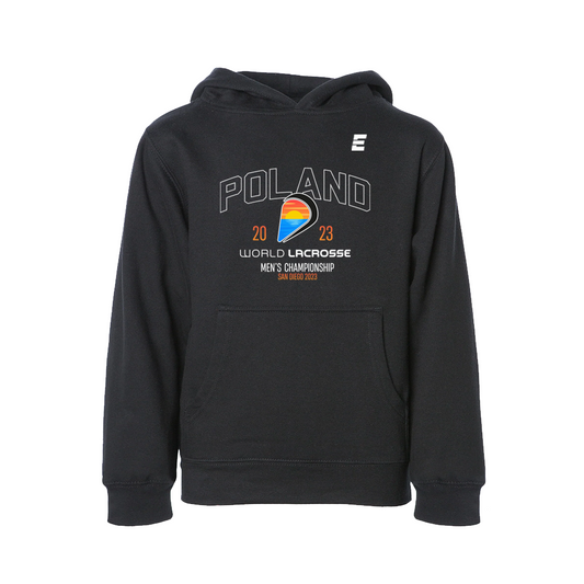 Poland Classic Youth Hoodie Black