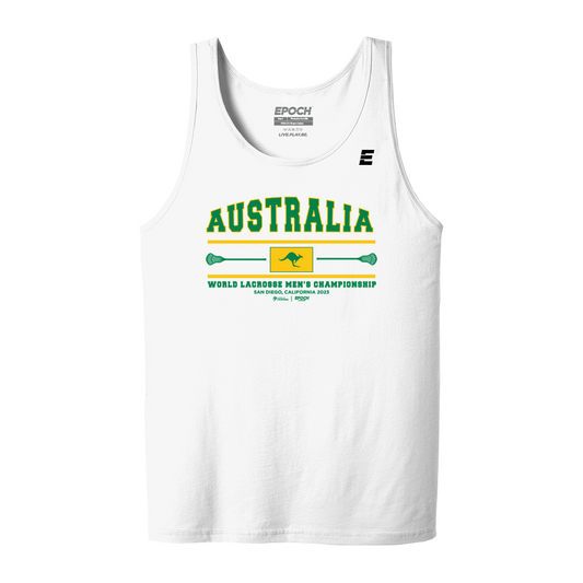Australia Premium Mens Tank White