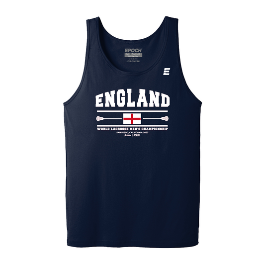 England Premium Mens Tank Navy