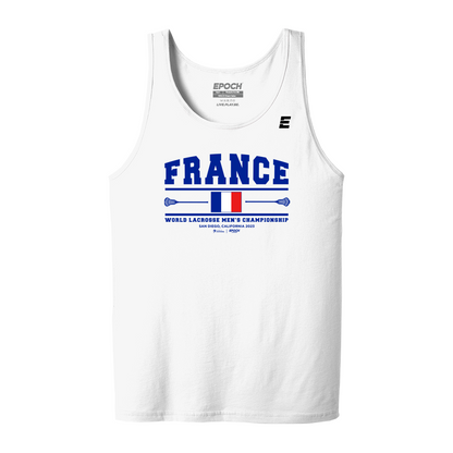 France Premium Mens Tank White
