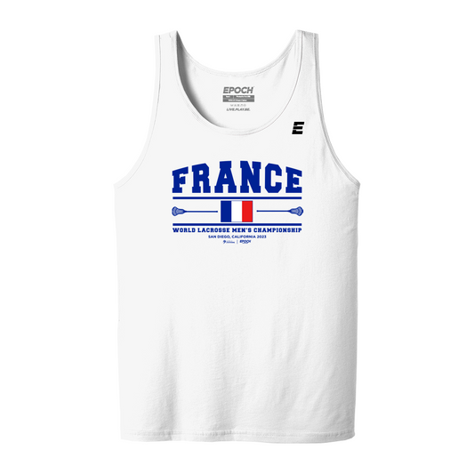 France Premium Mens Tank White