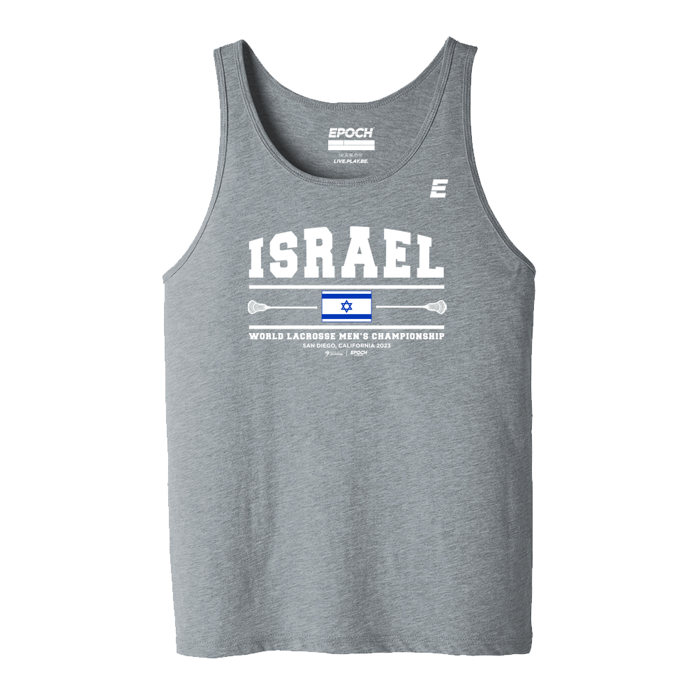 Israel Premium Mens Tank Athletic Grey