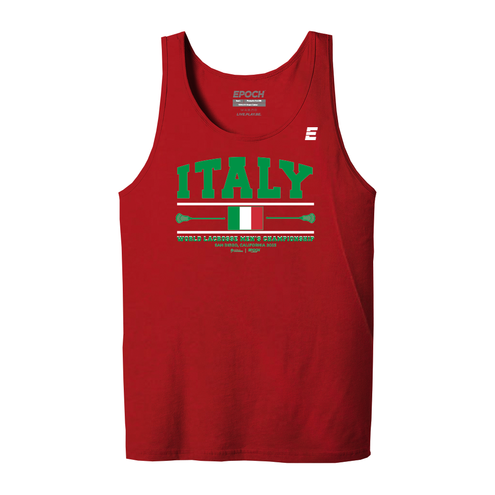 Italy Premium Mens Tank Red