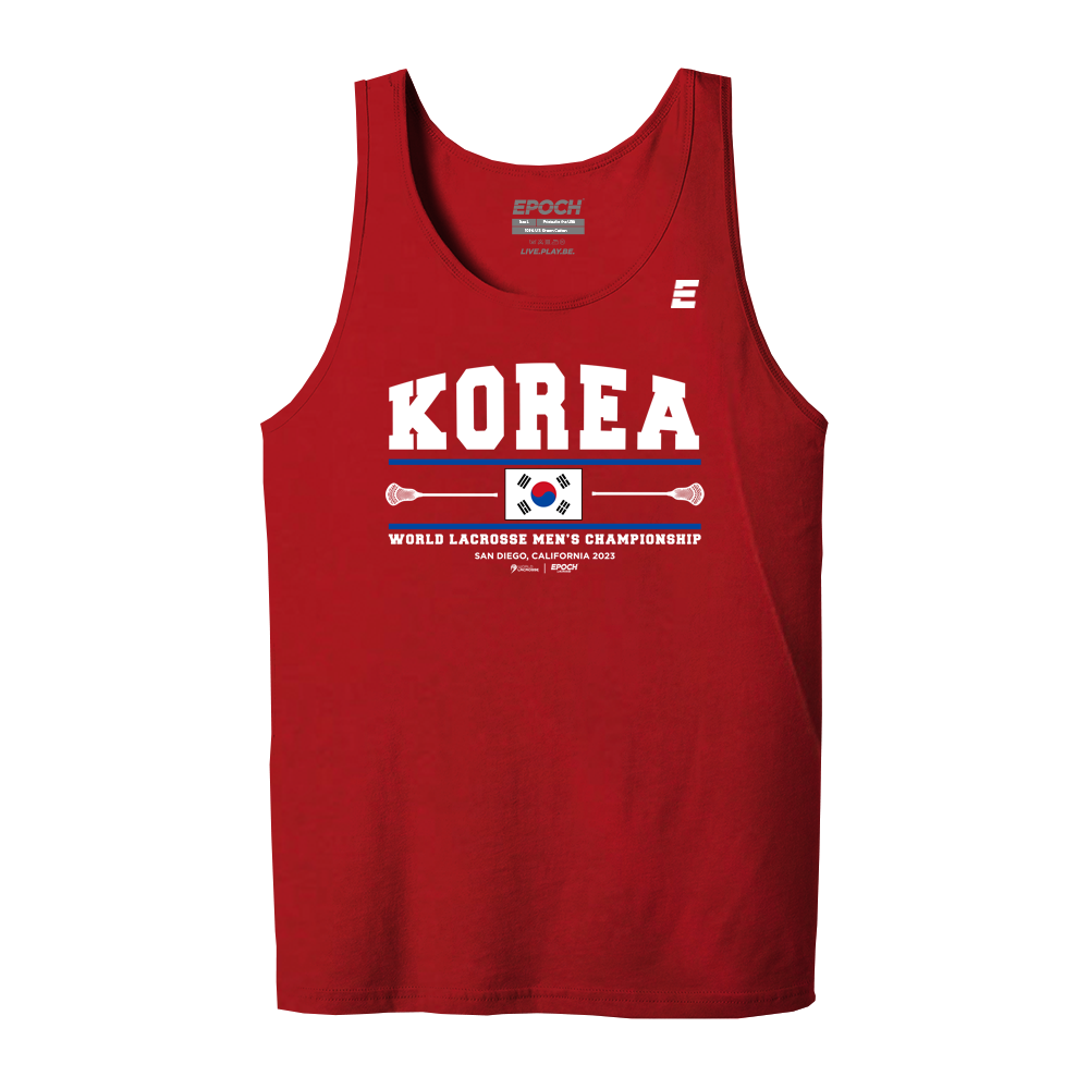 Korea Premium Mens Tank Red
