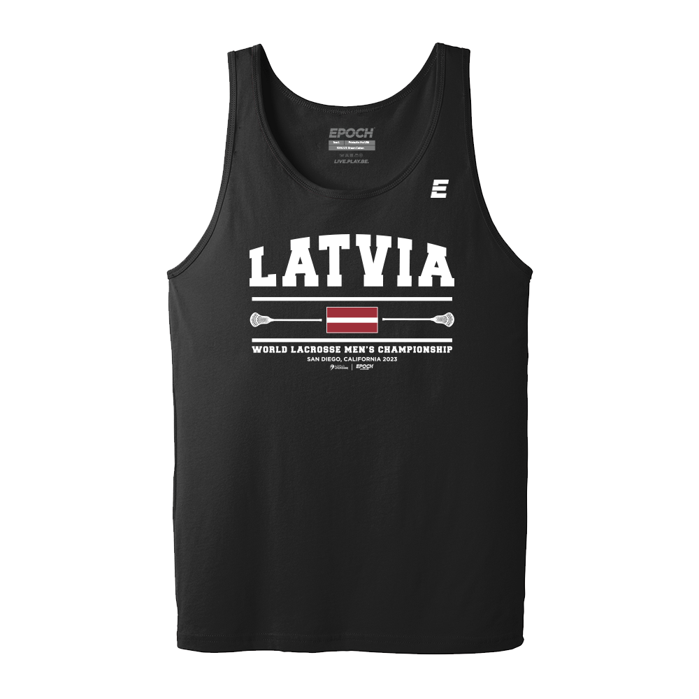 Latvia Premium Mens Tank Black