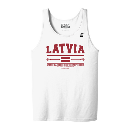 Latvia Premium Mens Tank White