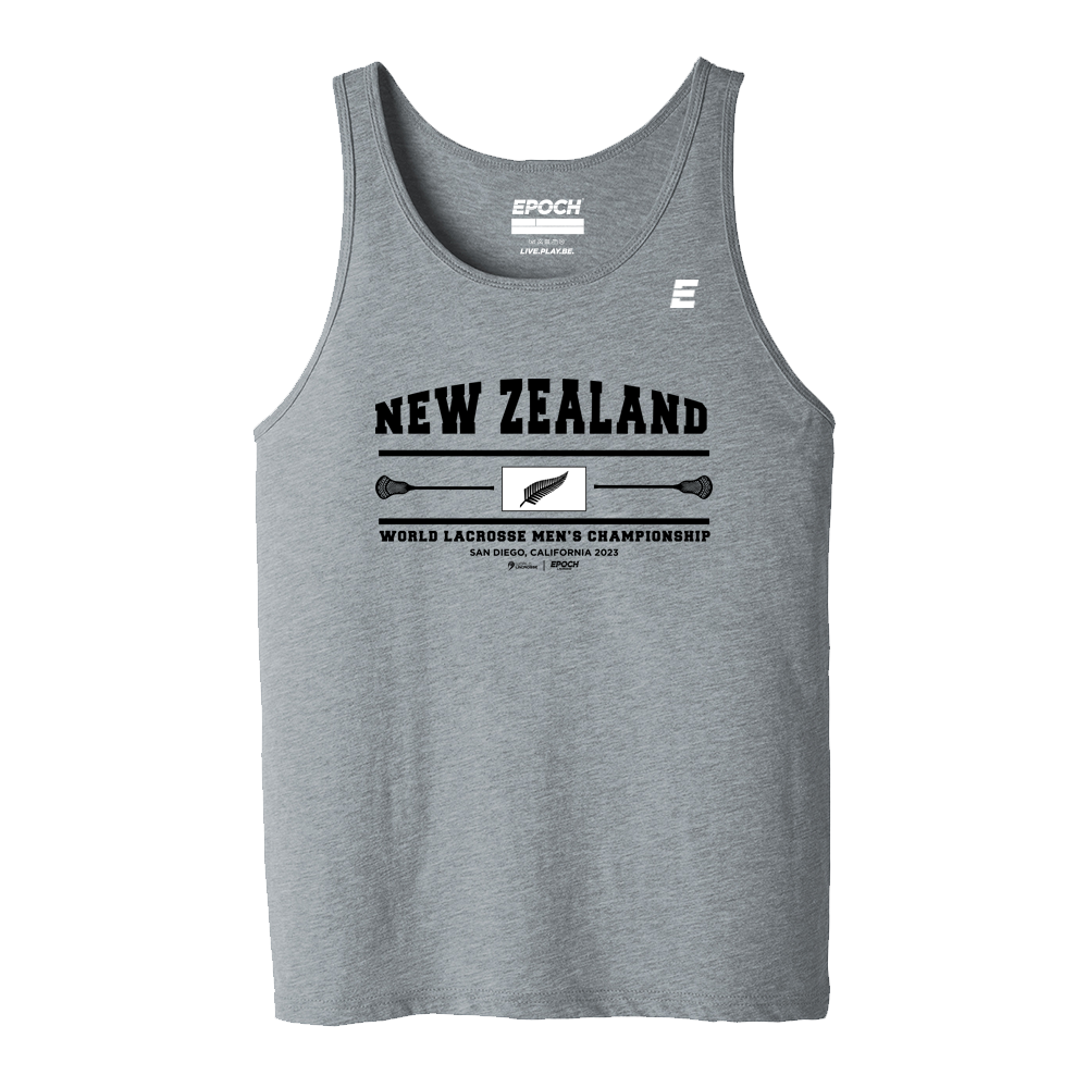 New Zealand Premium Mens Tank Athletic Grey