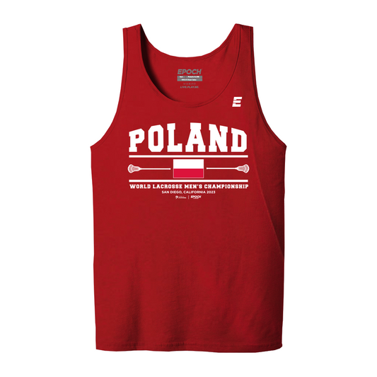Poland Premium Mens Tank Red