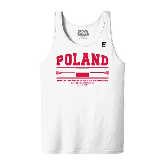 Poland Premium Mens Tank White