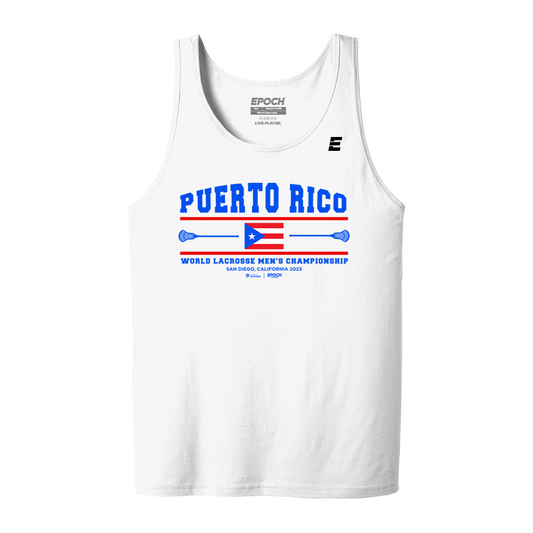 Puerto Rico Premium Mens Tank White