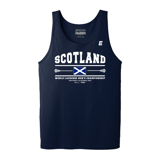 Scotland Premium Mens Tank Navy