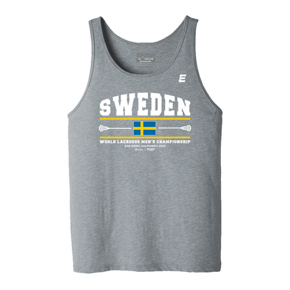 Sweden Premium Mens Tank Athletic Grey