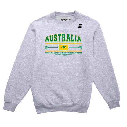 Australia Premium Unisex Crewneck Sweatshirt Athletic Grey
