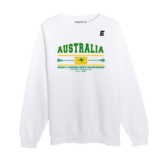 Australia Premium Unisex Crewneck Sweatshirt White