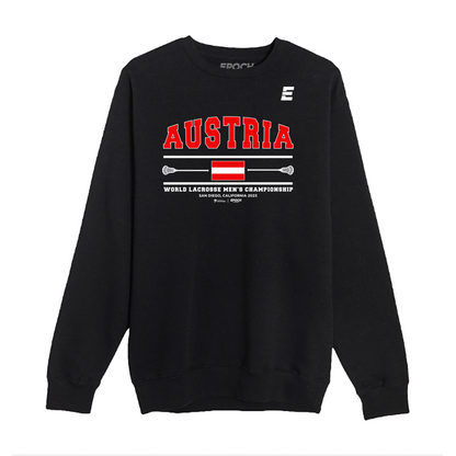 Austria Premium Unisex Crewneck Sweatshirt Black
