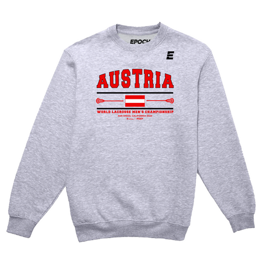 Austria Premium Unisex Crewneck Sweatshirt Athletic Grey