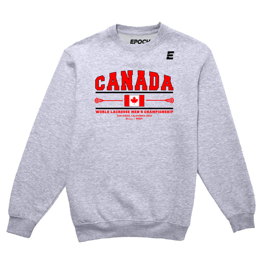 Canada Premium Unisex Crewneck Sweatshirt Athletic Grey