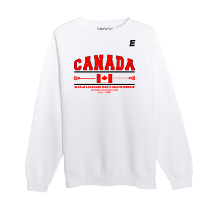 Canada Premium Unisex Crewneck Sweatshirt White
