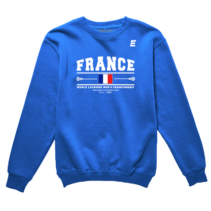 France Premium Unisex Crewneck Sweatshirt True Royal