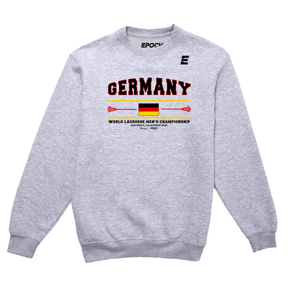 Germany Premium Unisex Crewneck Sweatshirt Athletic Grey