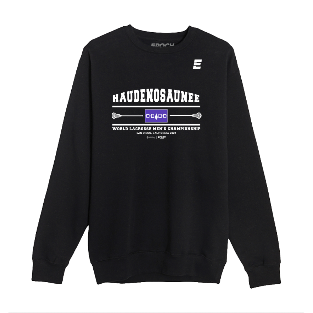 Haudenosaunee Premium Unisex Crewneck Sweatshirt Black