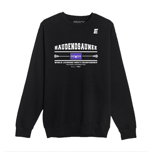 Haudenosaunee Premium Unisex Crewneck Sweatshirt Black