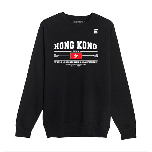 Hong Kong Premium Unisex Crewneck Sweatshirt Black