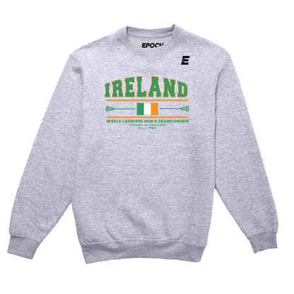 Ireland Premium Unisex Crewneck Sweatshirt Athletic Grey