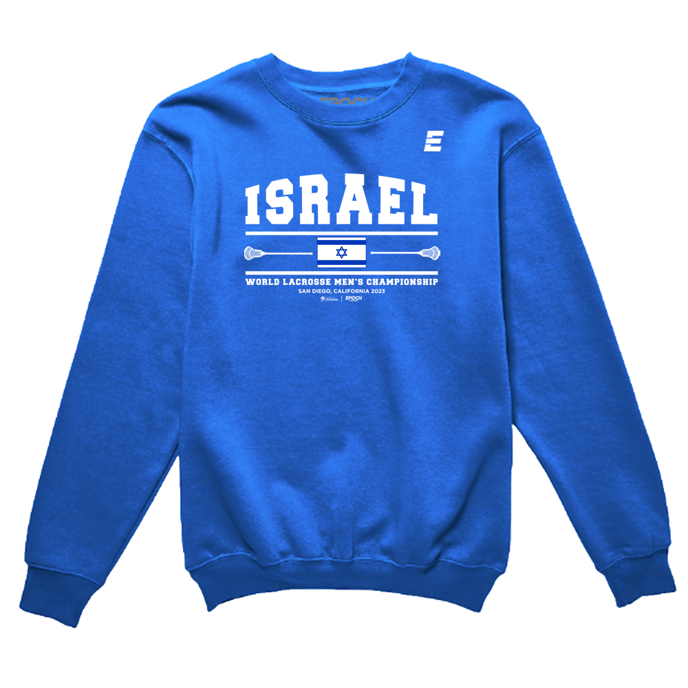 Israel Premium Unisex Crewneck Sweatshirt True Royal