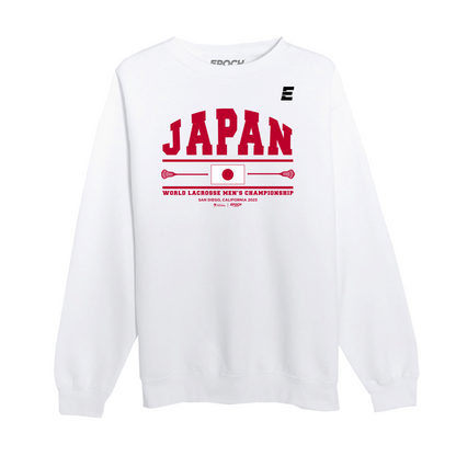 Japan Premium Unisex Crewneck Sweatshirt White