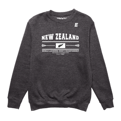 New Zealand Premium Unisex Crewneck Sweatshirt Charcoal Grey