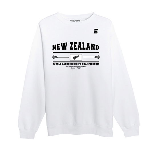 New Zealand Premium Unisex Crewneck Sweatshirt White