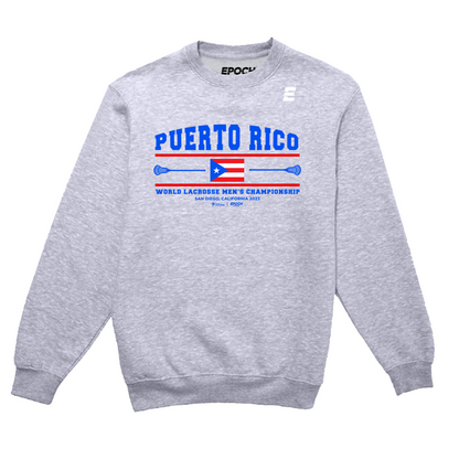Puerto Rico Premium Unisex Crewneck Sweatshirt Athletic Grey