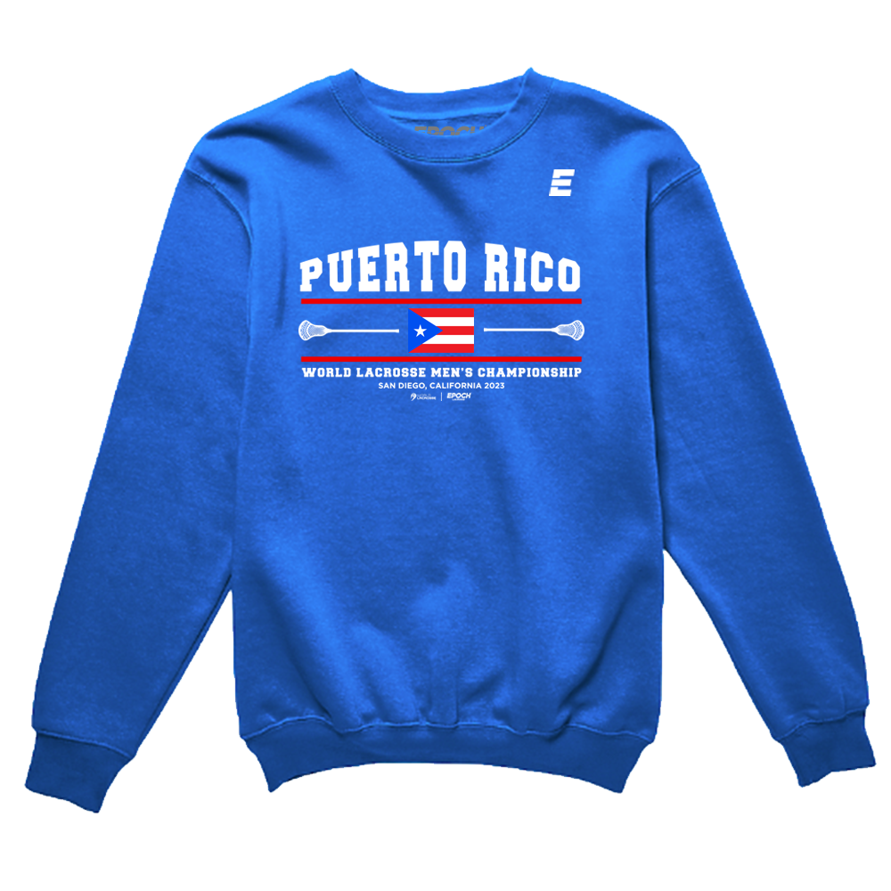 Puerto Rico Premium Unisex Crewneck Sweatshirt True Royal