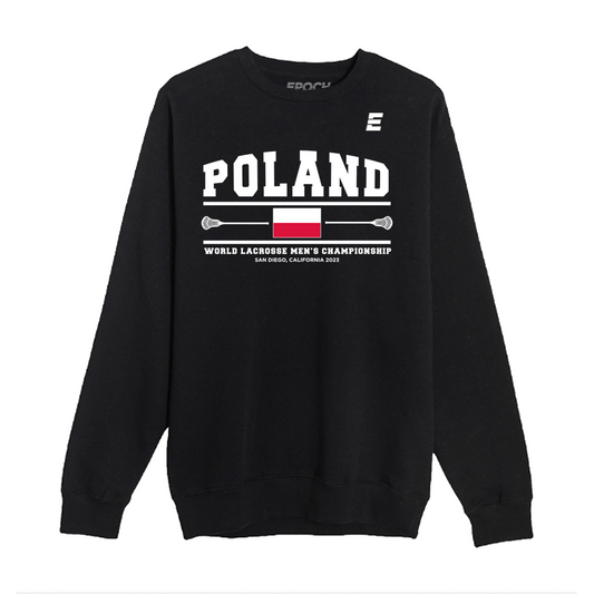Poland Premium Unisex Crewneck Sweatshirt Black