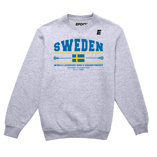 Sweden Premium Unisex Crewneck Sweatshirt Athletic Grey