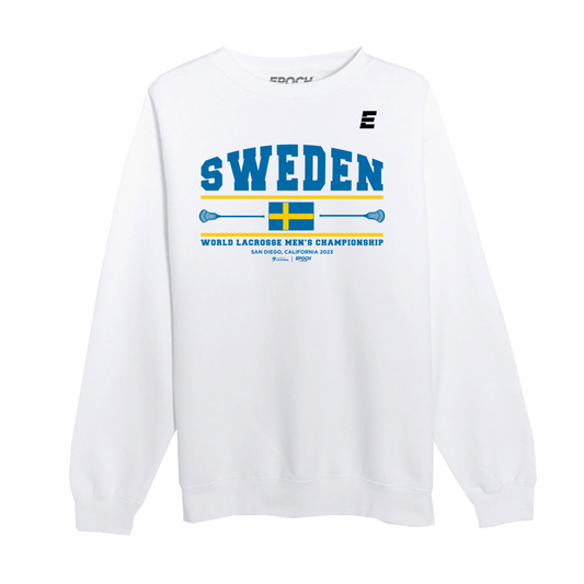 Sweden Premium Unisex Crewneck Sweatshirt White
