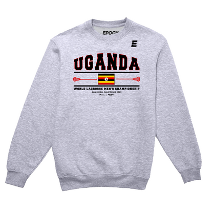 Uganda Premium Unisex Crewneck Sweatshirt Athletic Grey