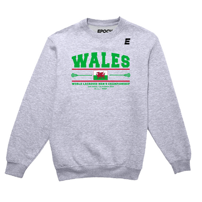 Wales Premium Unisex Crewneck Sweatshirt Athletic Grey