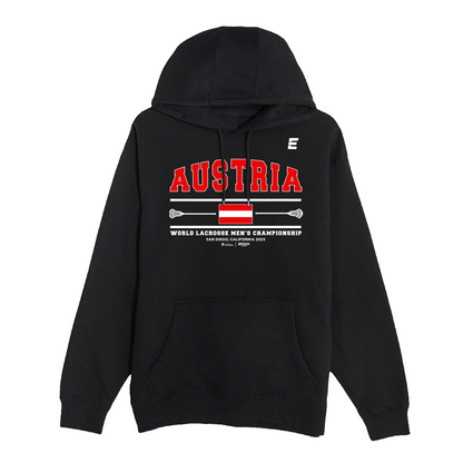 Austria Premium Unisex Hoodie Sweatshirt Black